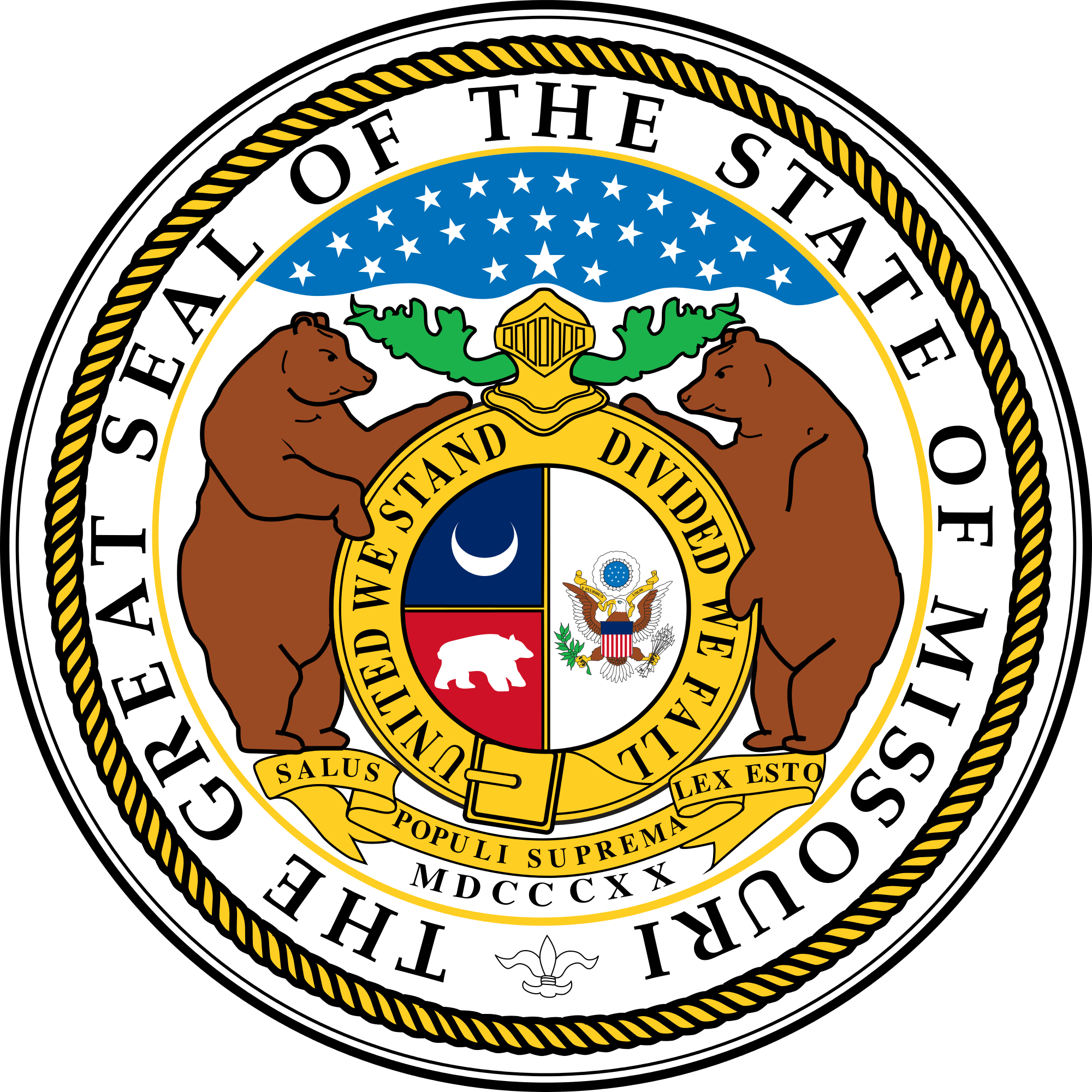 How To Become An Insurance Agent In Missouri - Seal Of Missouri (2000x2000), Png Download