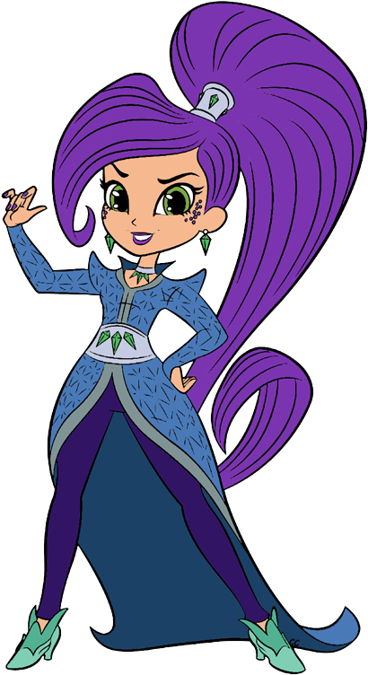 Zeta The Sorceress Nazboo - Zeta From Shimmer And Shine (419x765), Png Download