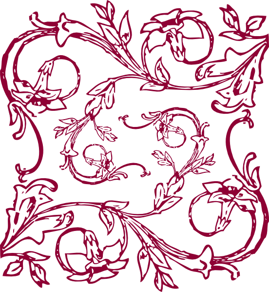 Floral Tile Png (552x598), Png Download