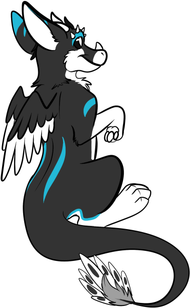 Filigree Clip Art Border - Angel Dutch Dragon Furry (500x634), Png Download