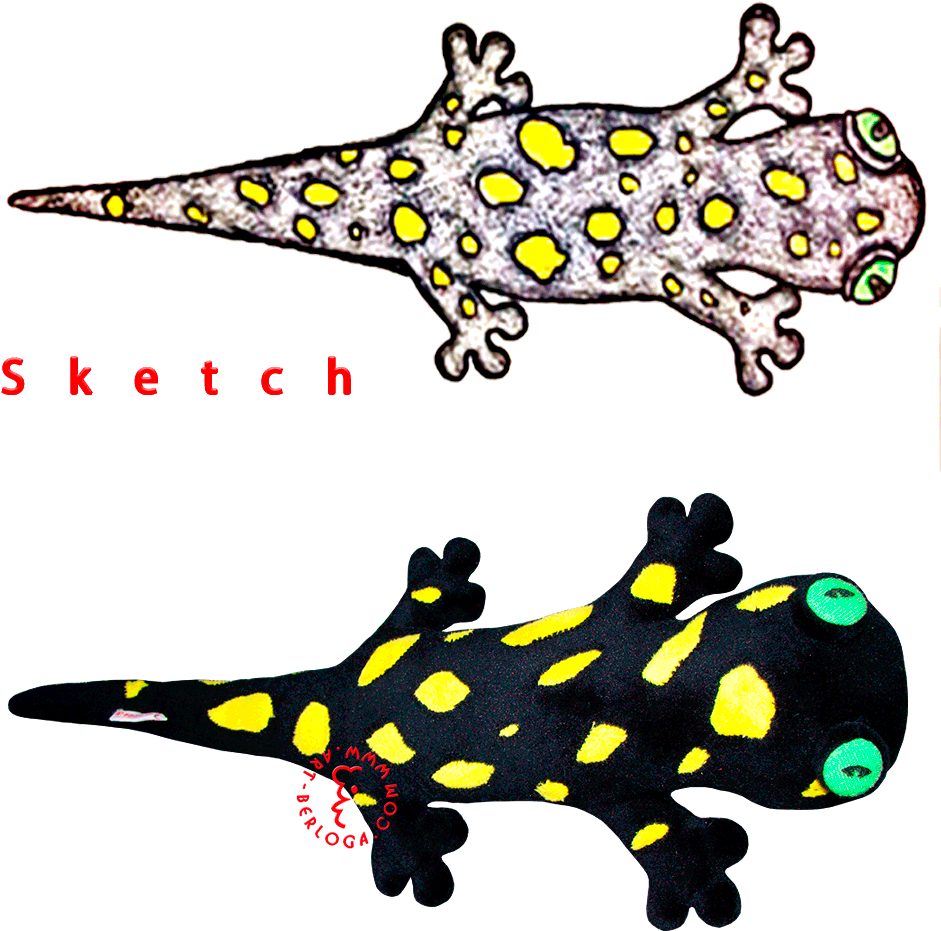 Plush Copy Of Lost Salamander - Salamander (1000x1000), Png Download