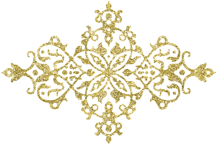 Gold Pattern Border Png - Ornament (720x720), Png Download