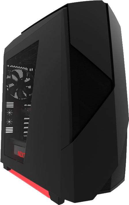 Gaming Pc - Matte Black Pc Case (511x750), Png Download