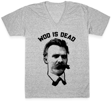 Wod Is Dead V-neck Tee Shirt - T Shirt Design For Baking (484x484), Png Download