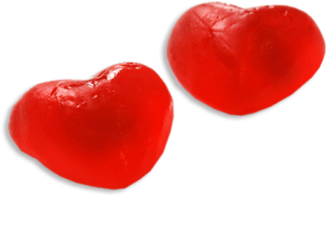 Jelly Transparent Png - Jelly Heart Png (500x403), Png Download