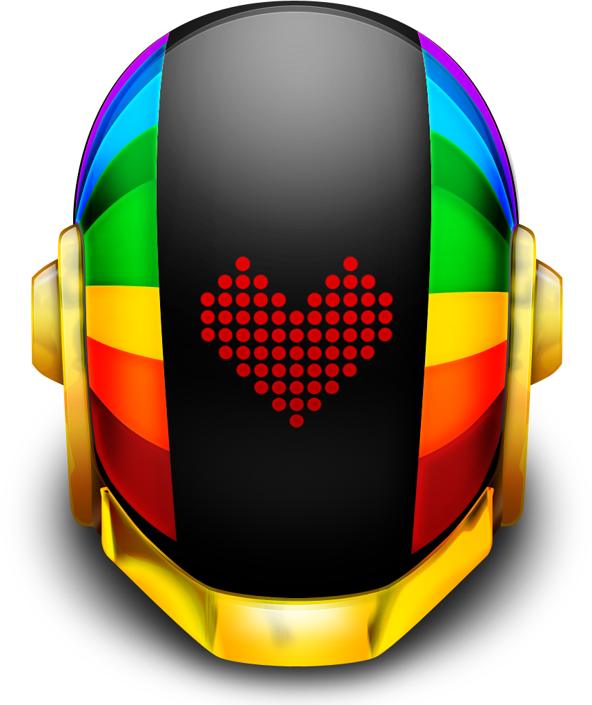 Daft Punk Transparent Images - Daft Punk Smiley Helmet (1024x1024), Png Download
