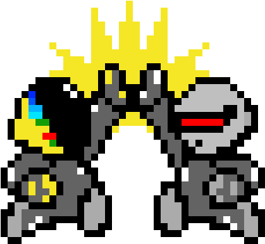 Daft Punk Bros - Daft Punk Pixel (440x480), Png Download