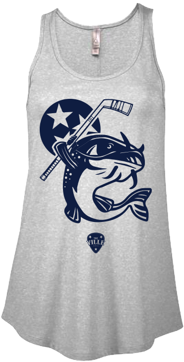 Stanley The Catfish Tank - Flowy Women's Tank Top (856x855), Png Download