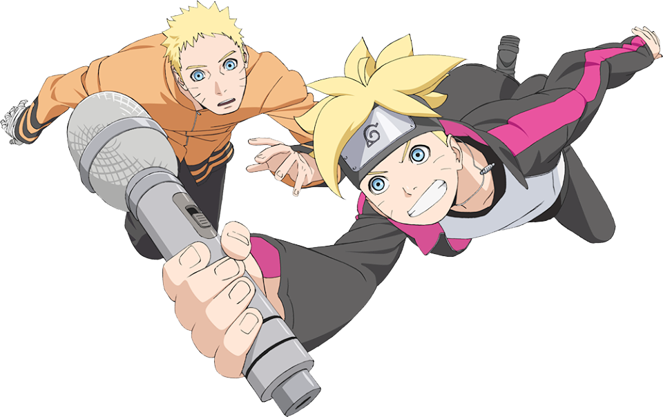 Naruto And Boruto By Twerk Jutsu-d9k0m62 - Boruto E Naruto Png (960x604), Png Download