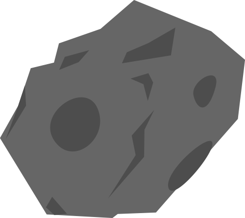 Size Of Asteroid/comet (500x445), Png Download