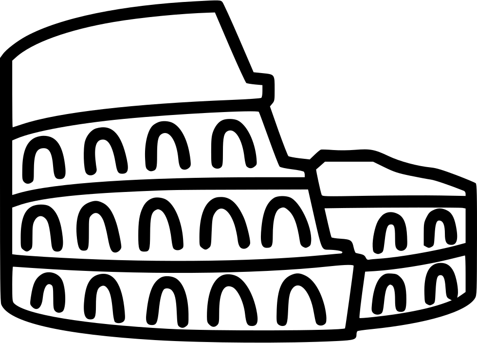 Colosseum Rome Comments - Rome Icon (980x704), Png Download