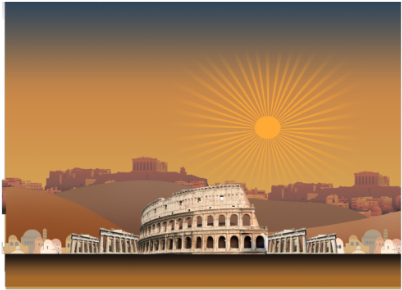 Ancient Rome Background - Colosseum (420x322), Png Download