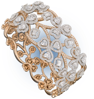 A Range Of Graceful And Distinctive Flower Motifs, - Body Jewelry (450x450), Png Download