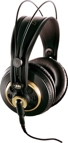 Akg K240 Studio & Dj Headphones Side - Akg K 240 Studio On-ear Headphones (286x600), Png Download