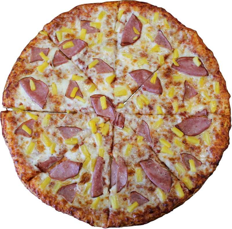 Fresh Slice Pizza Menu Hawaiian - Buffalo (800x787), Png Download