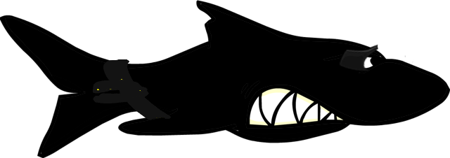 Epic Ninja Shark - Club Penguin Shark (640x226), Png Download