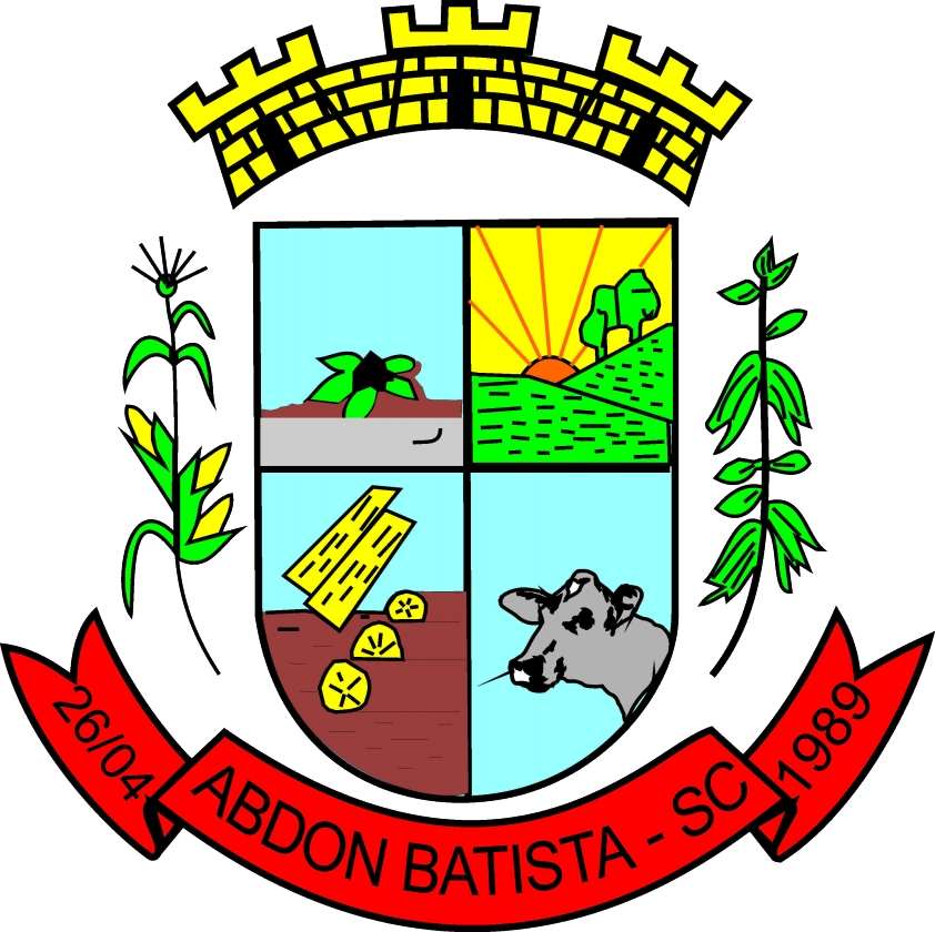 Brasão De Abdon Batista - City Of Abdon Batista (842x840), Png Download