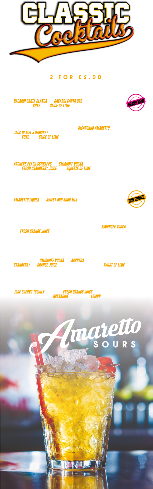 Lyberry Menu 2018 Classic Cocktails - Graphics (500x1638), Png Download