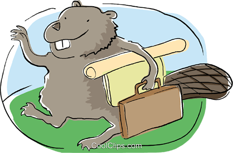 Business Eager Beaver On His Way To Work Royalty Free - Eager Beaver Clipart (480x316), Png Download
