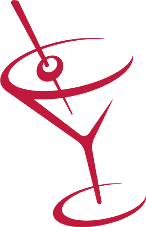 Cocktail Parties - Martini Glass Silhouette (300x468), Png Download