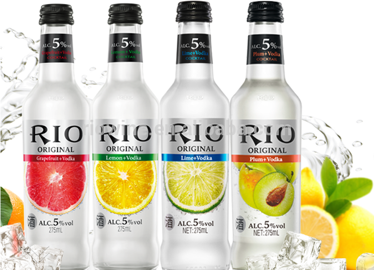 5%vol Rio Flavored Alcoholic Drink Cocktails For Already - Cocktail (750x750), Png Download