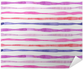 Watercolor Horizontal Stripes Seamless Pattern - Wrapping Paper (400x400), Png Download
