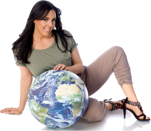 Candice - Earth Ball 16 Inch Vinyl (503x436), Png Download