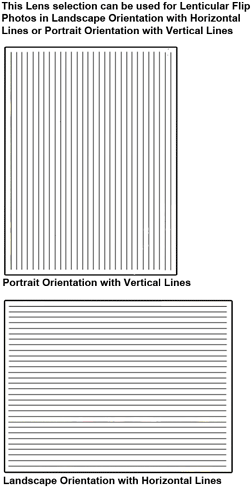 Flip Lenticular Lens - 50 Lpi Lenticular Pitch Test (259x502), Png Download