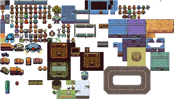 Apocalypse - Tileset Post Apo (640x400), Png Download
