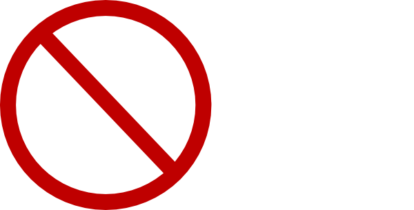 No Circle Clip Art At Clker - No Politics At Thanksgiving (600x305), Png Download