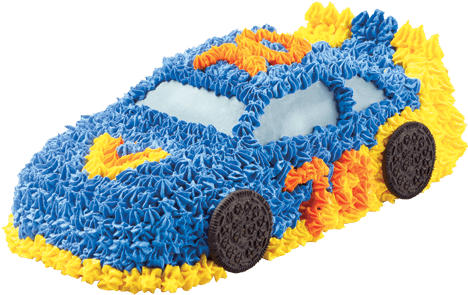 3d Racecar Ice Cream Cake - Carvel Car Cake (600x600), Png Download