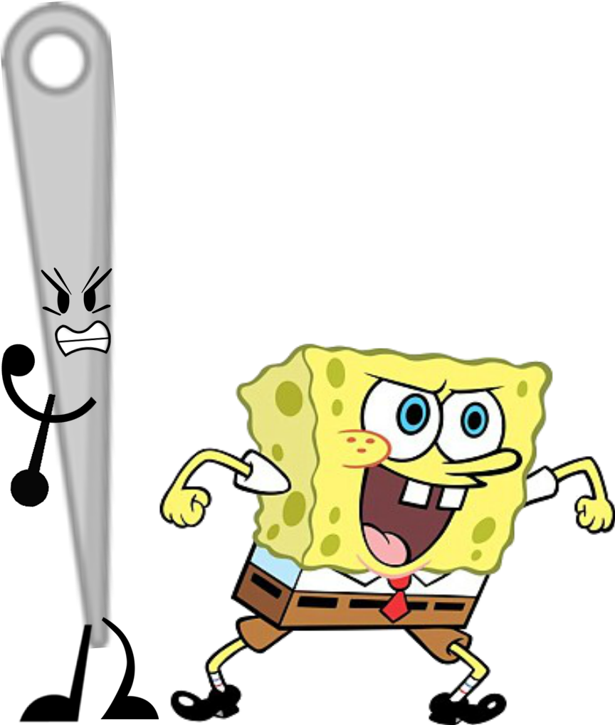 The Needle And Spongebob Png Pack - Needle And Spongebob (864x1019), Png Download