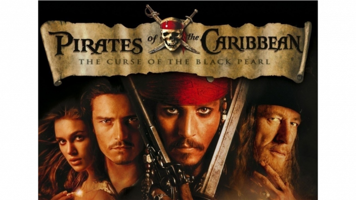 Pirates Of The Caribbean - Pirates Of The Caribbean Black Pearl Poster (704x396), Png Download