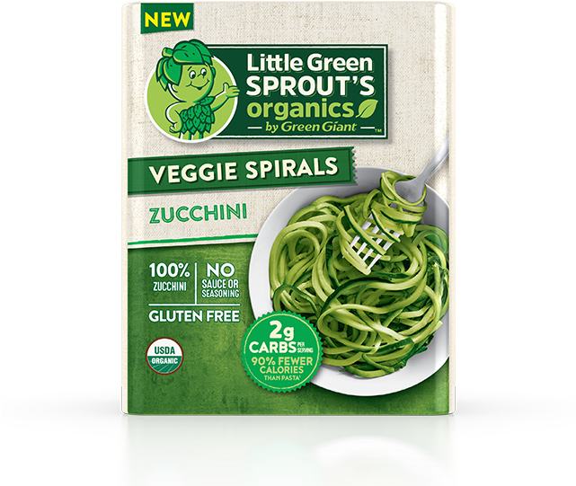 Little Green Sprout's Organics By Green Giant Organic - Zucchini (640x640), Png Download