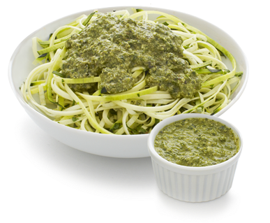 Zucchini Fettuccine Pesto - Fettuccine (400x400), Png Download
