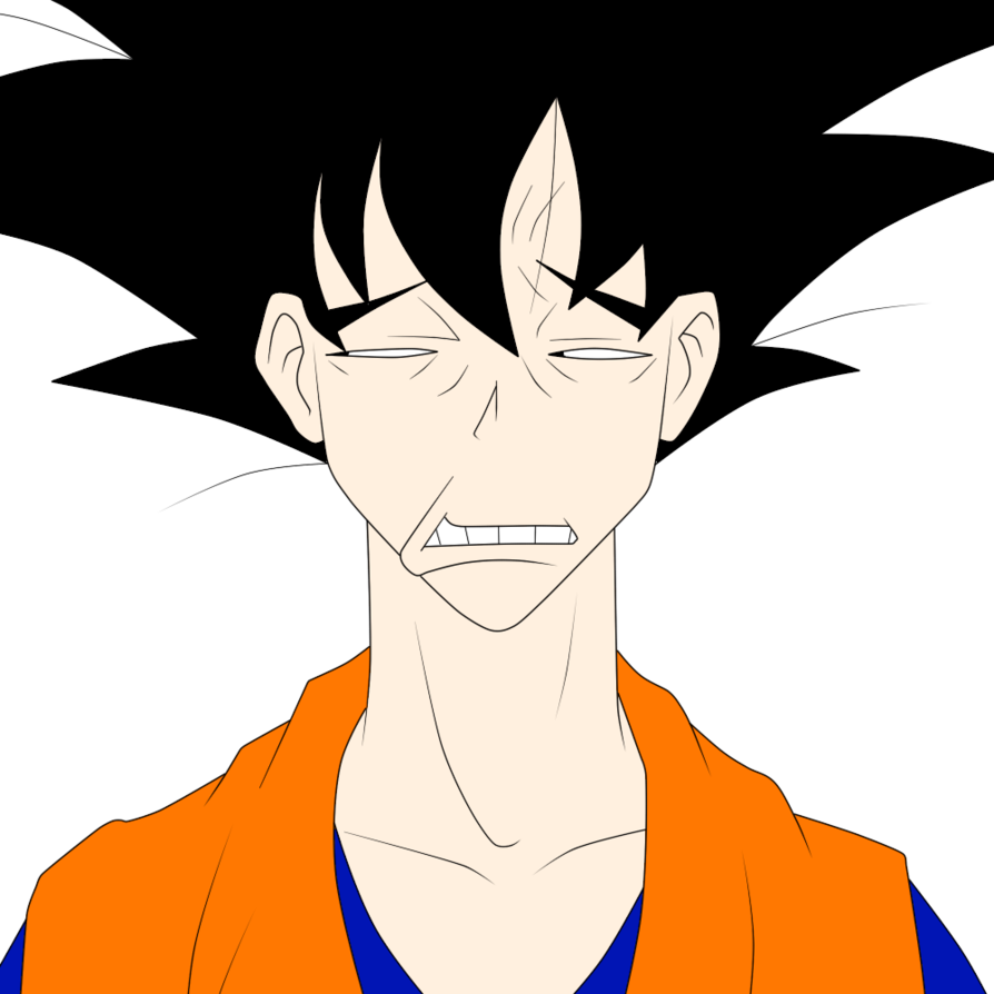 Goku By Junereito On Deviantart - Soul Eaterr Excaliber Face (894x894), Png Download