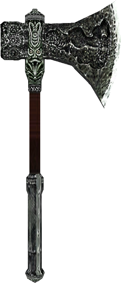 Bm Nord Waraxe Weapon - The Elder Scrolls Iii: Bloodmoon (414x923), Png Download