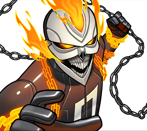 Ghost Rider - Marvel Avengers Academy Ghost Rider (508x452), Png Download