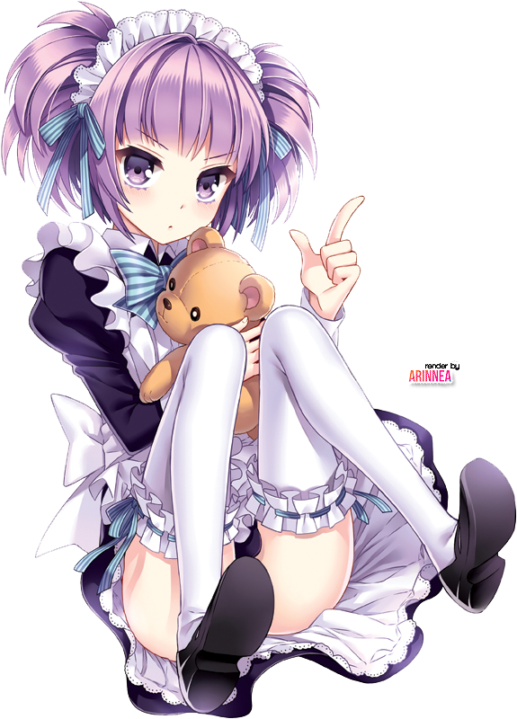 Cute Anime Girl Render 2 By Arinnea-d6x20dt - Cute Anime Girls Png (726x900), Png Download