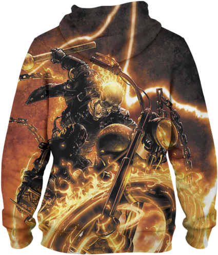 Ghost Rider Pullover Hoodie - Ghost Rider (600x600), Png Download