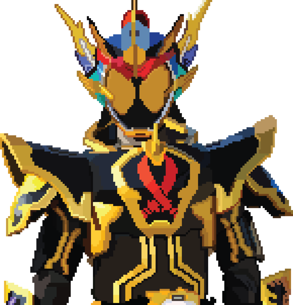 Ghost Rider Pixel Art - Kamen Rider Ghost Grateful Damashii Png (1024x1066), Png Download