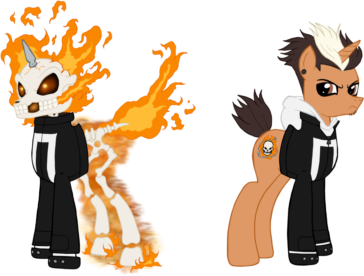 #1341645 - Artist - Edcom02, Artist - Jmkplover, Crossover, - Ghost Rider Robbie Reyes Фанарт (1280x911), Png Download