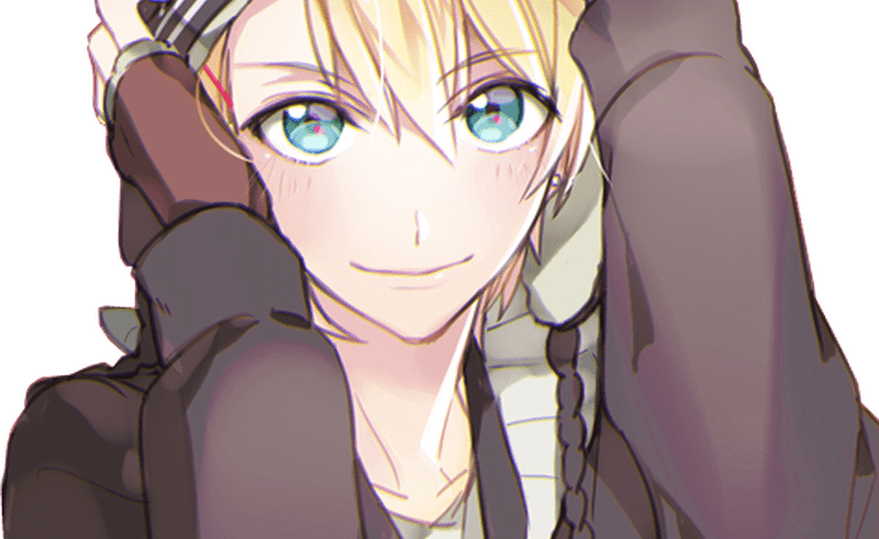 Animeboy Boy Cute Hot Blondy Blue Eyes Anime - Cute Anime Guy Blonde (800x491), Png Download
