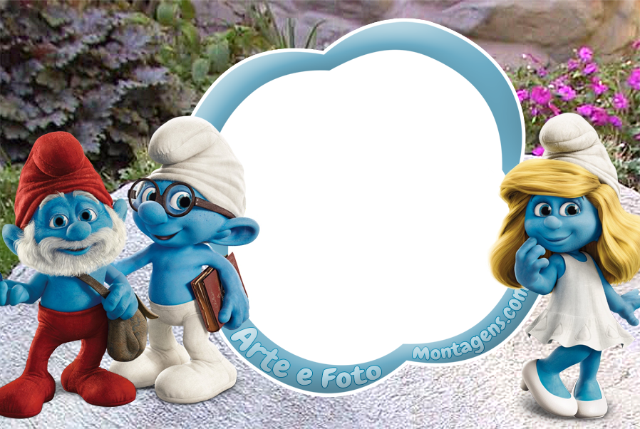 Montagem Para Fotos - Smurfs Movie (898x602), Png Download