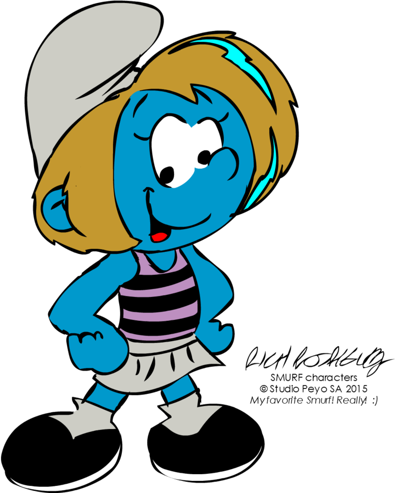 Transparent Stock Vexy Smurf By Newportmuse On Deviantart - Vexy (800x970), Png Download