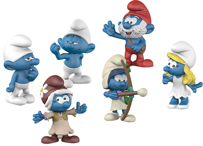 Schleich 20802 The Smurfs Movie Set 3, , Large - Smurfs Toy The Lost Village (681x492), Png Download