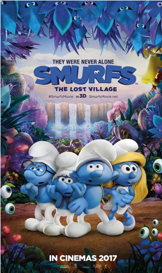About Smurfs The Lost Village - Smurfs Lost Village Movie Poster (409x550), Png Download