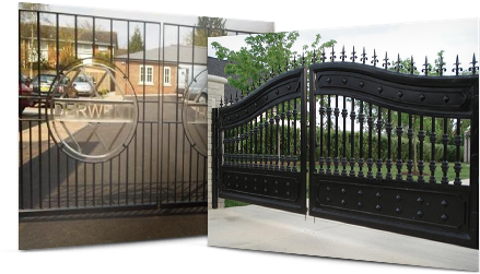 Metal & Iron Driveway Gates - Gate Designs (439x324), Png Download