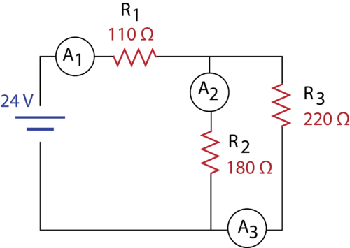 Example Problem Circuit With A Pair Of Parallel Resistors - Diagram (500x355), Png Download