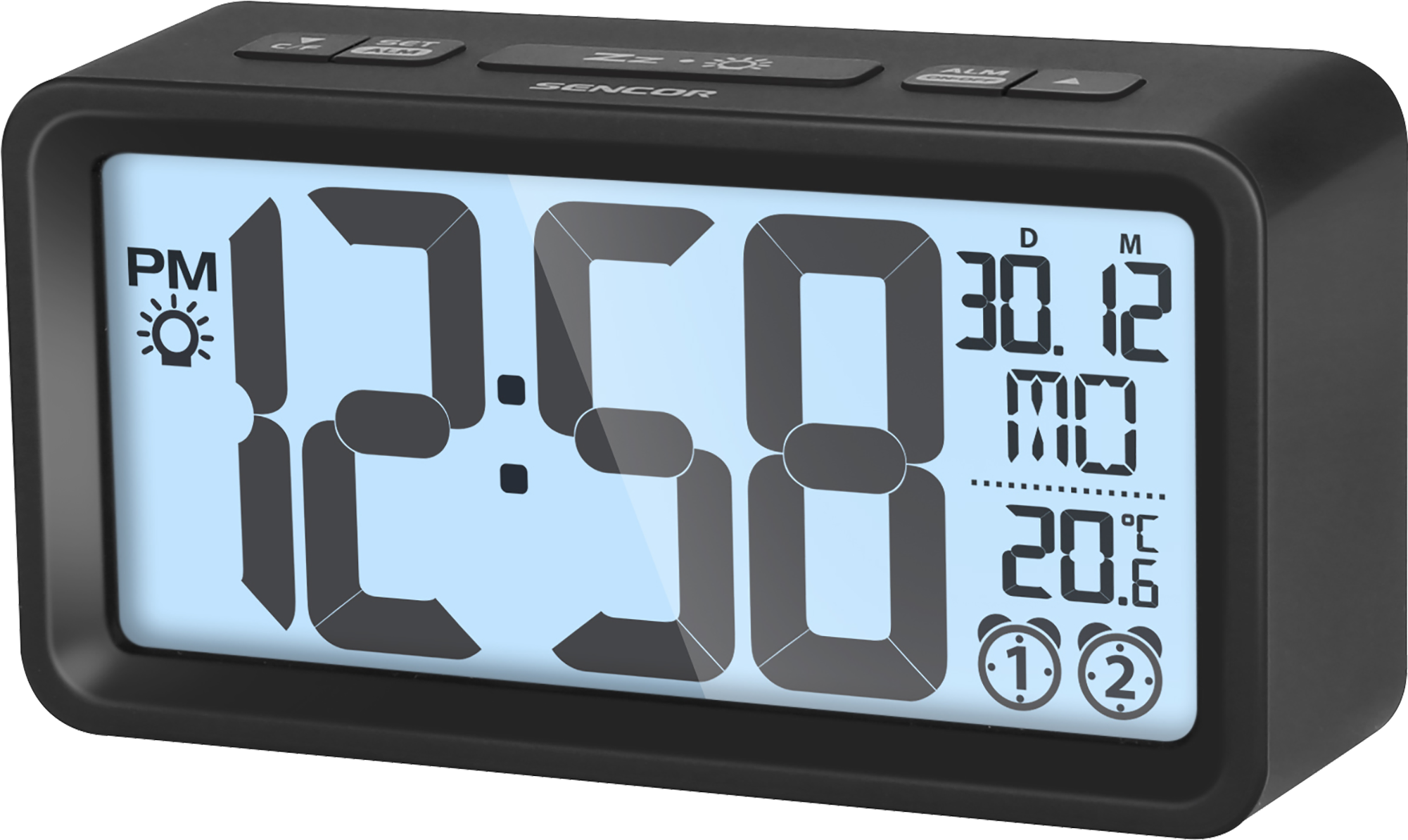 Digital Alarm Clock Png - Sencor Sdc 100 (2100x2100), Png Download